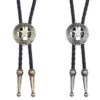 Leather Boot Lace Sheriff Star Bolo Tie